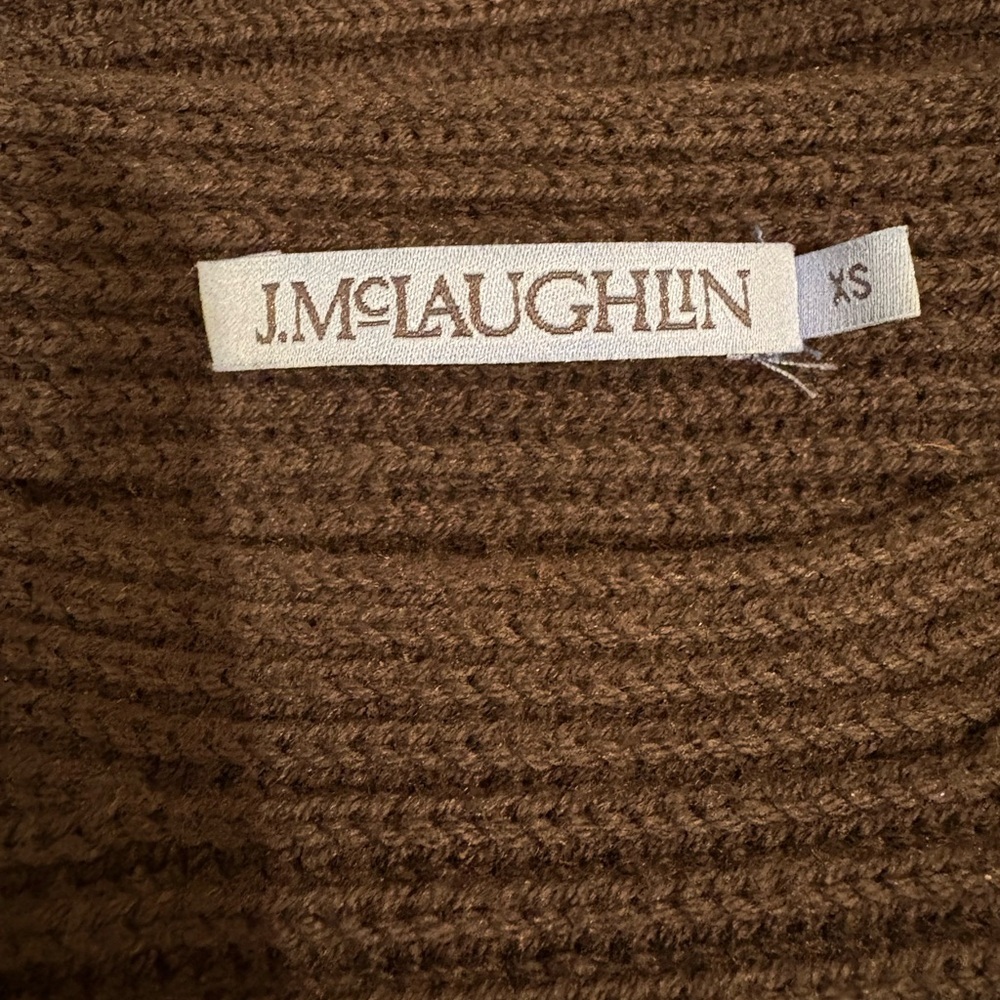 Navy Knit Sweater J McLaughlin Size XS - Picture 3 of 6